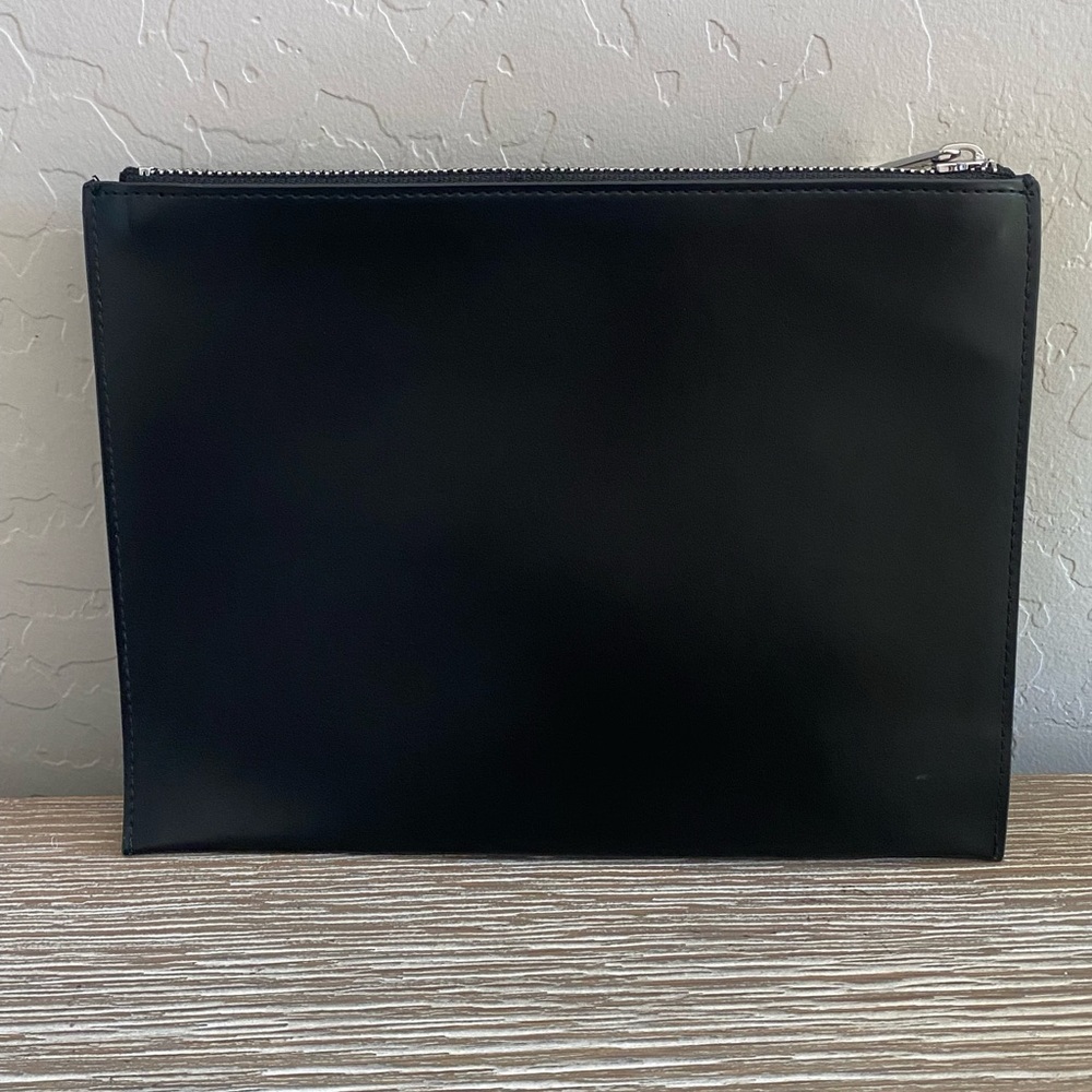 MUGLER Parfums Black Purple Logo Cosmetic Zipper Pouch Bag by Thierry Mugler - Picture 2 of 5